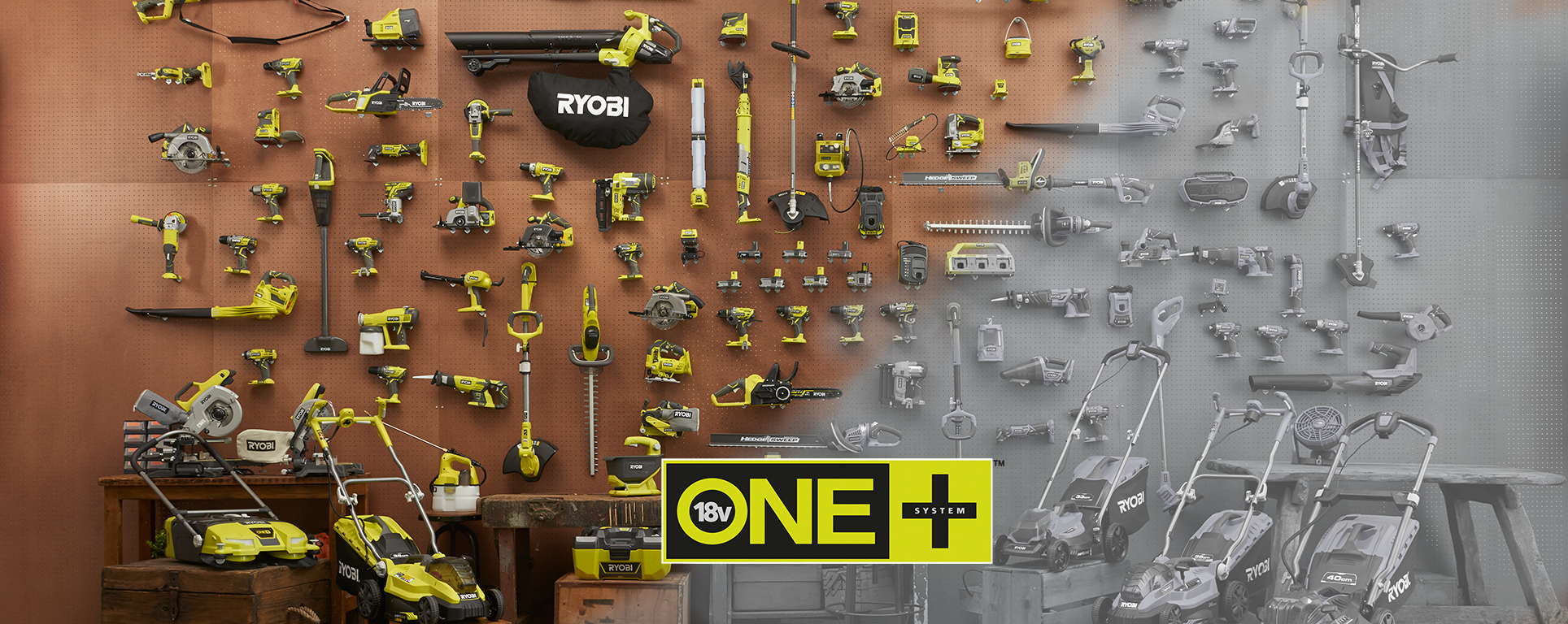 Ryobi one shop tool range